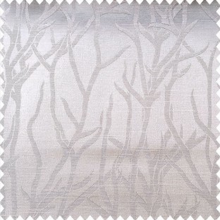 Grey color natural designs texture finished surface sea plants flowing pattern polyester main curtain